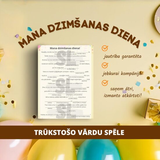 SPĒLE "MANA DZIMŠANAS DIENA"